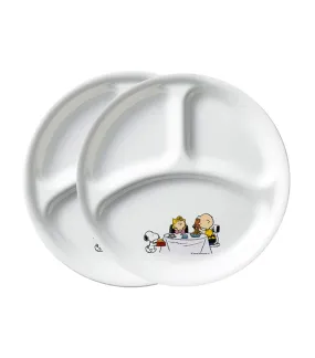 2-Piece Divided Dish 26cm Snoopy Colorful