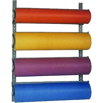 24" Butcher Paper Dispenser Four Roll Wall Rack