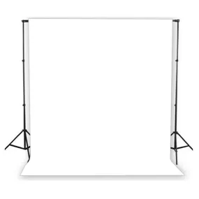 3x6m Large White Background with Aluminium Light Stand Kit