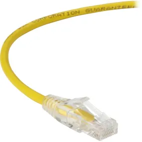 4Ft Yellow Cat6A Slim 28Awg Pat,Ch Cable 500Mhz Utp Cm Snagless