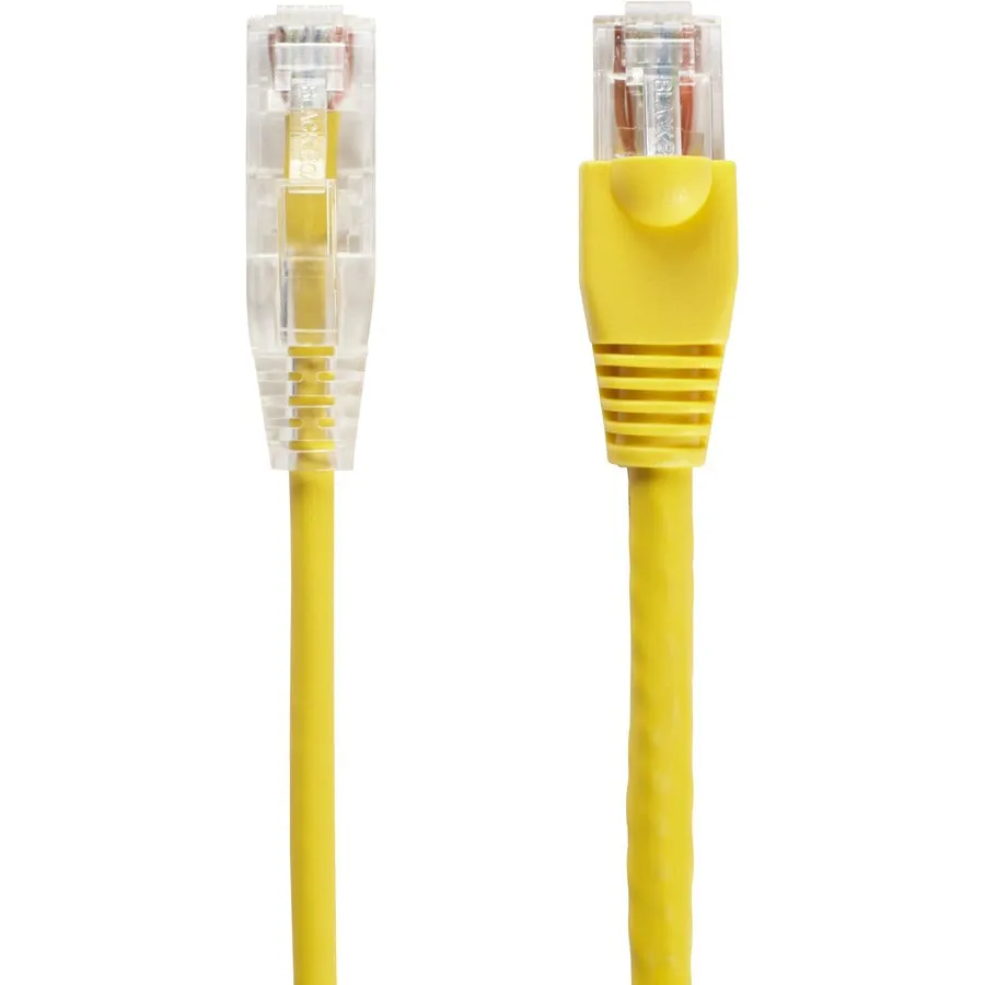 4Ft Yellow Cat6A Slim 28Awg Pat,Ch Cable 500Mhz Utp Cm Snagless