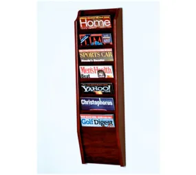 7 Pocket Wall Mount Magazine Rack