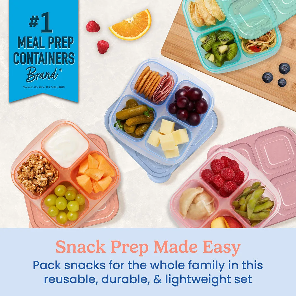 Bentgo Easyboxes 4-Compartment Snack Containers 8-Piece Set