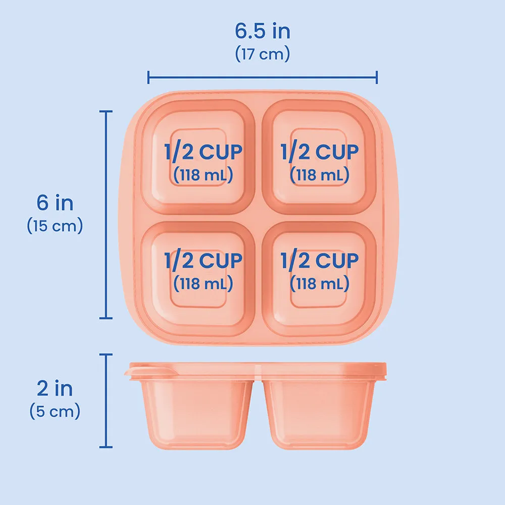 Bentgo Easyboxes 4-Compartment Snack Containers 8-Piece Set