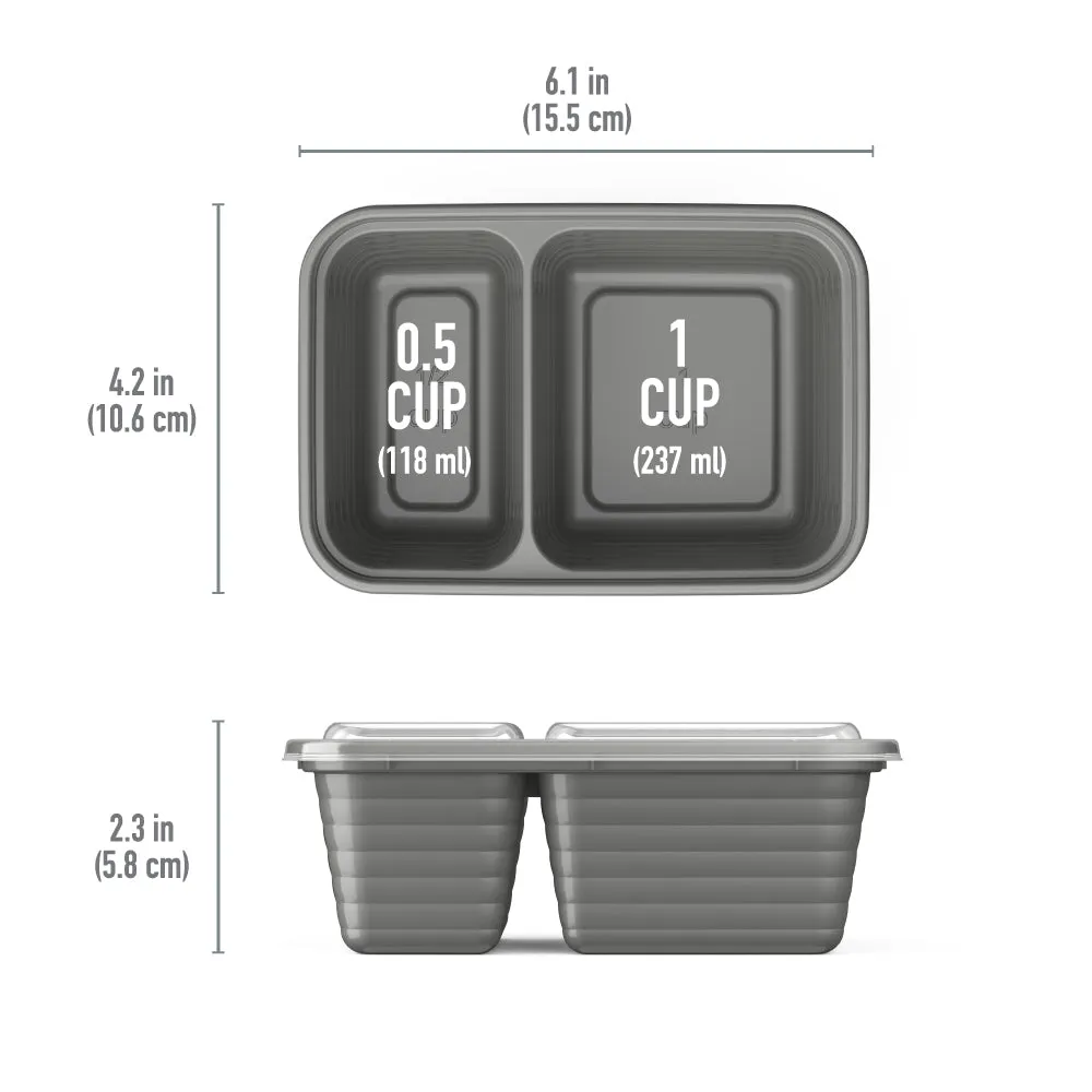 Bentgo Prep 2-Compartment Snack Containers