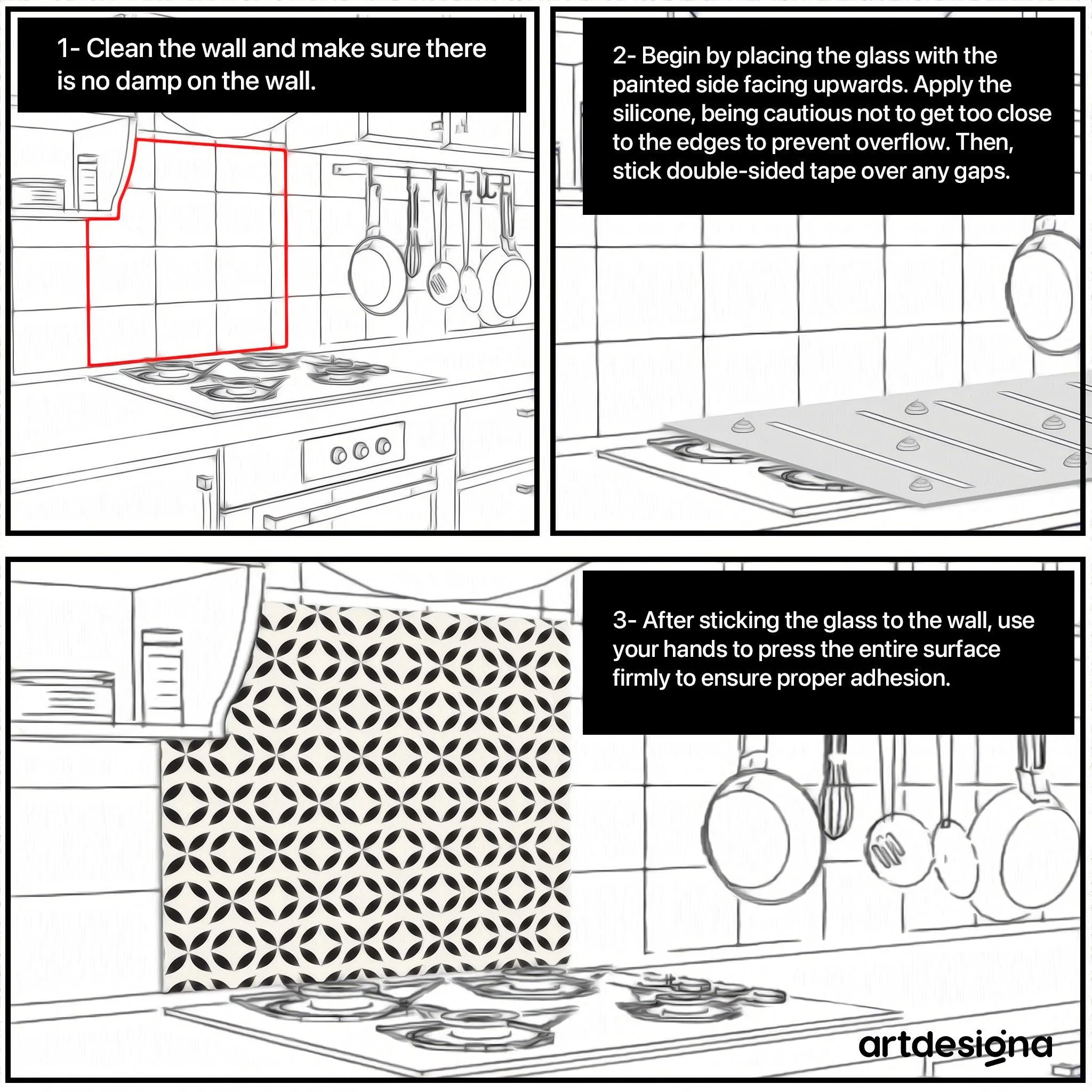 Berries | Glass Printed Backsplash for your Kitchen