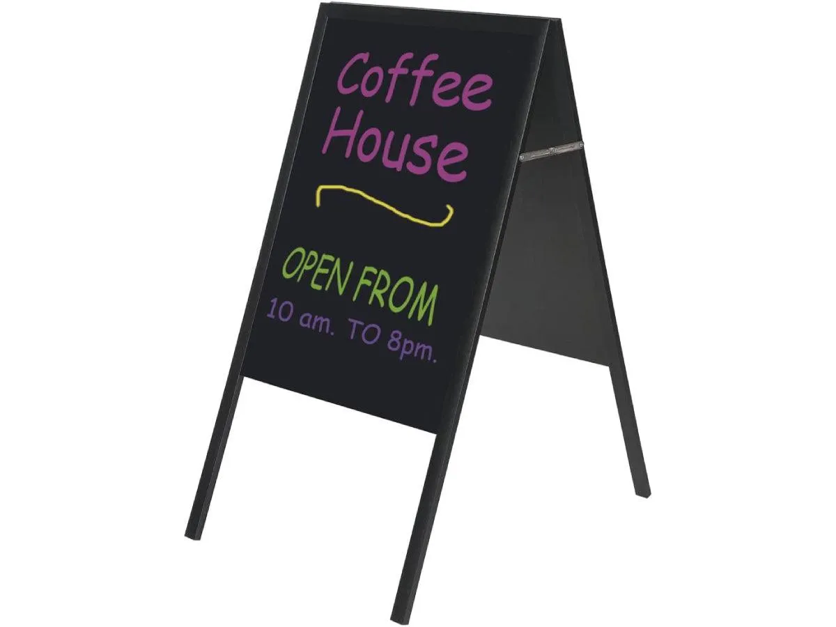 Bi-Office Free Standing Double Sided Chalk Board [DKT10404042]