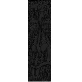 Bones Forked Single Sheet Griptape 9"x33" - Black