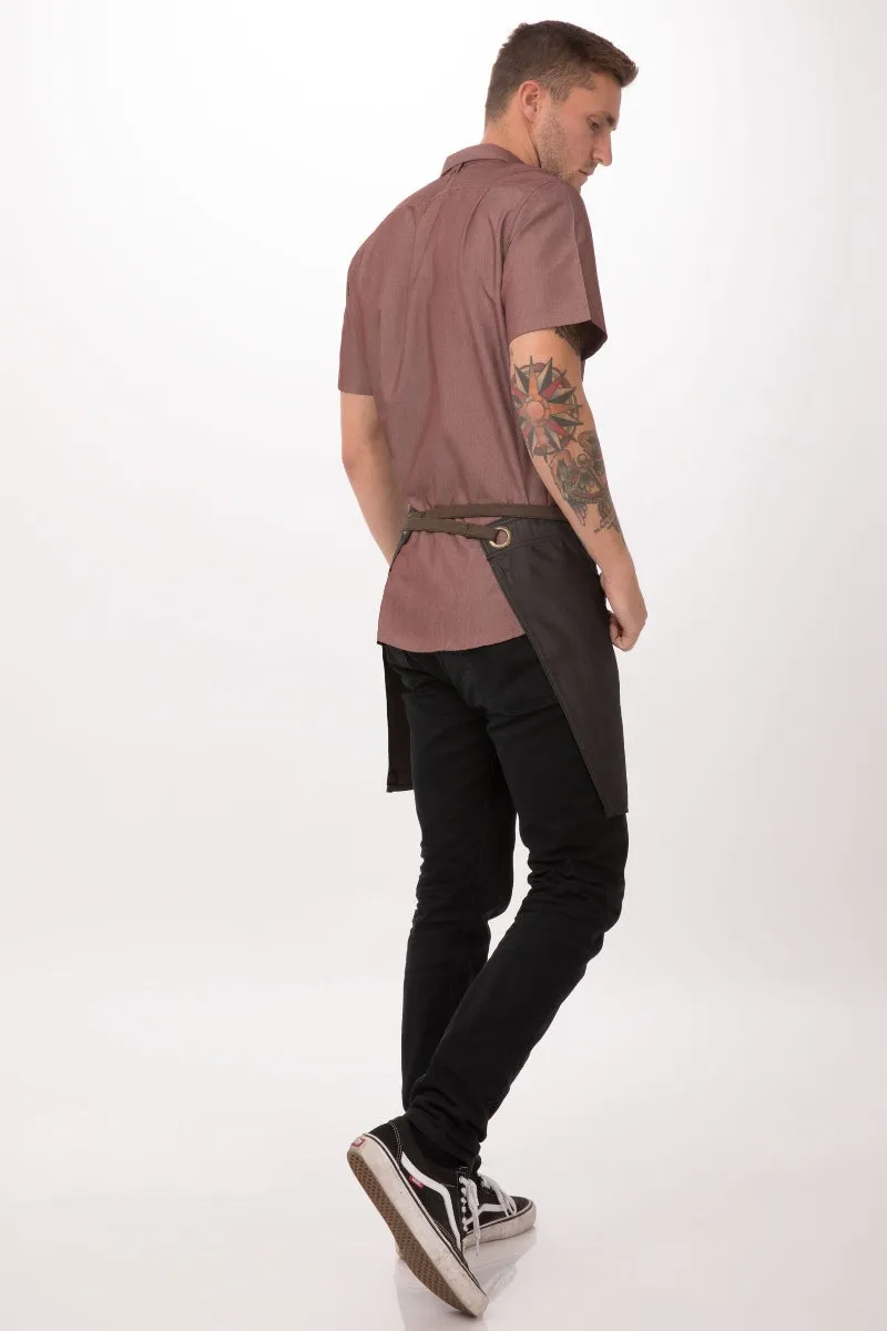 Boulder Black & Brown Half Bistro Apron