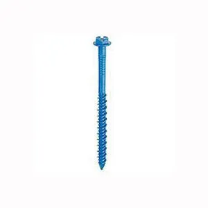 Buildex Tapcon 24340 Screw Anchor, Hex Drive, Steel, Climaseal, 75 PK