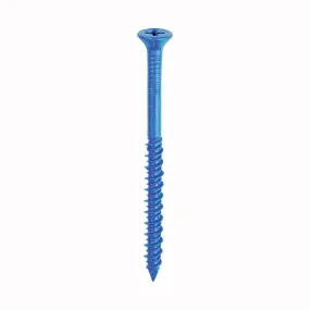 Buildex Tapcon 24365 Screw Anchor, Flat Head, Phillips Drive, Steel, Climaseal, 75 PK