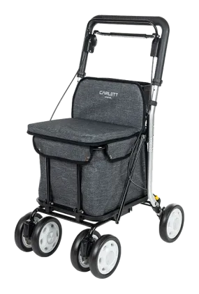 Carlett Comfort Shopping Rollator / Walker in Grey Ice