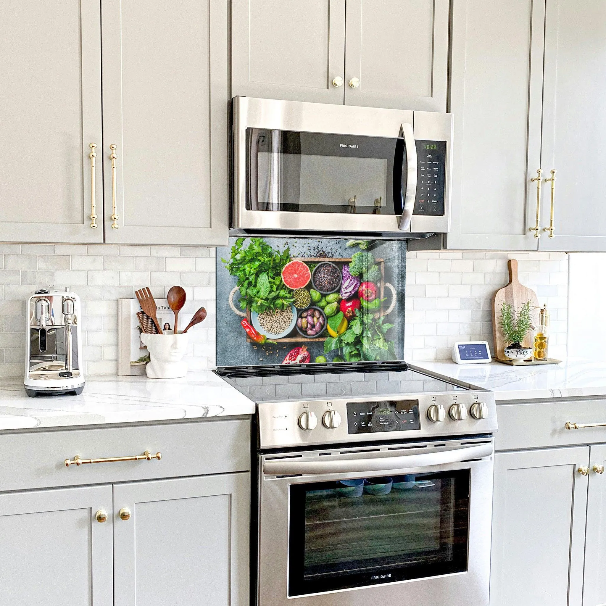 Colorful Vegetables | Glass Printed Backsplash for your Kitchen