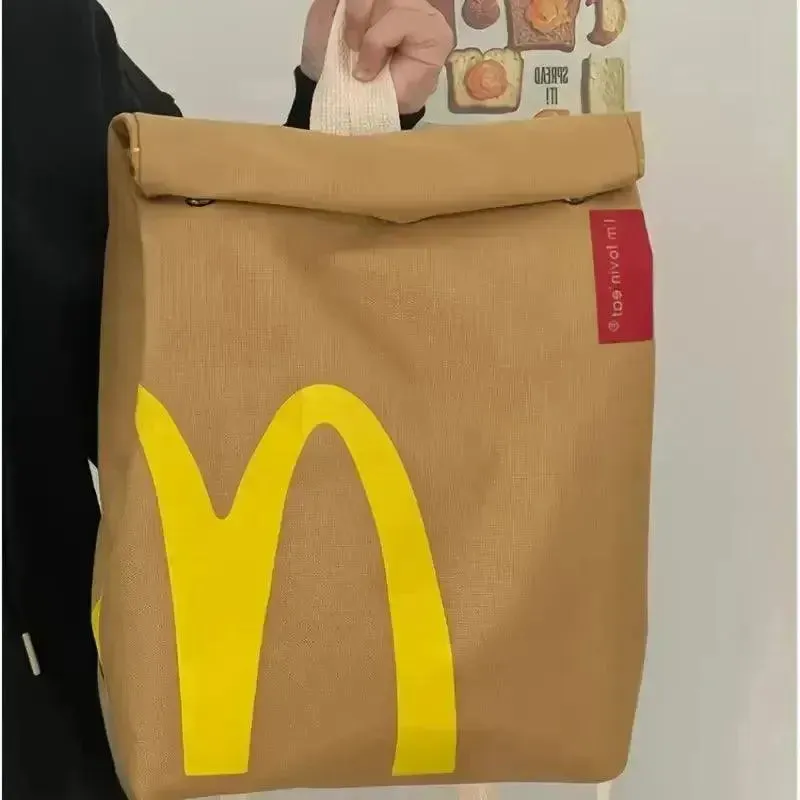 Cute McDonald's Vintage Canvas Backpack