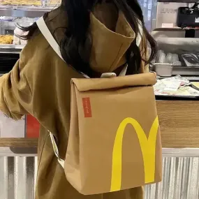 Cute McDonald's Vintage Canvas Backpack