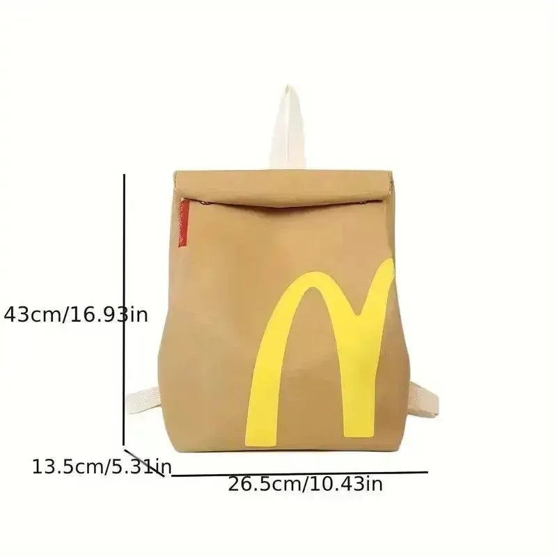 Cute McDonald's Vintage Canvas Backpack