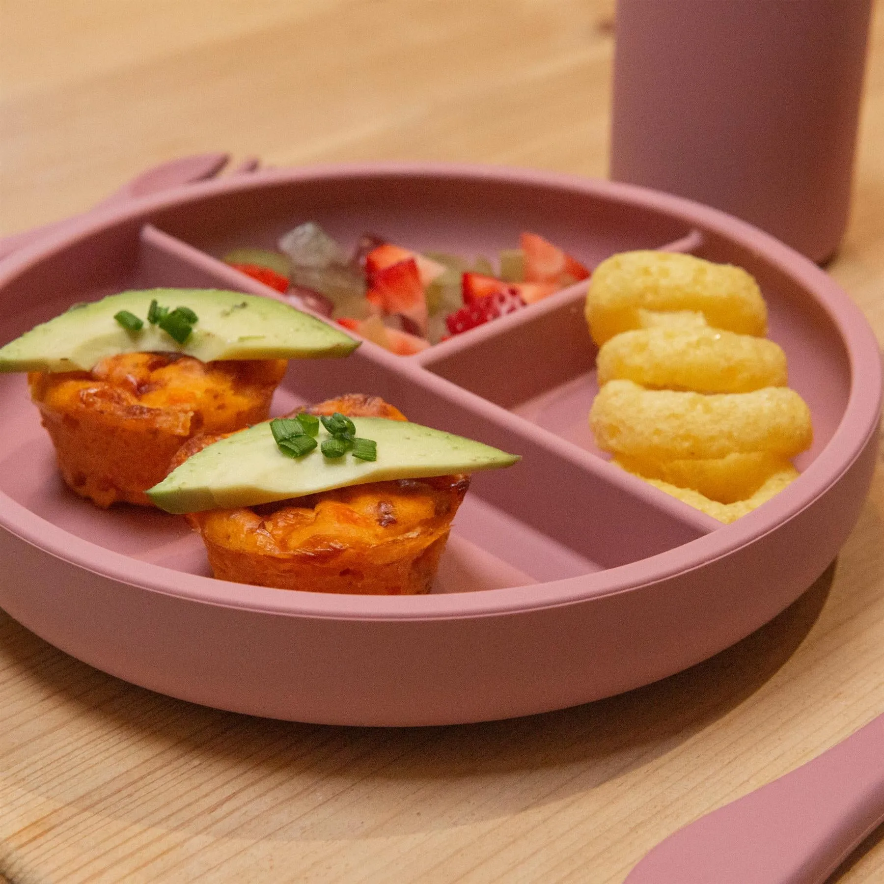 Divided Silicone Baby and children's Suction Plate