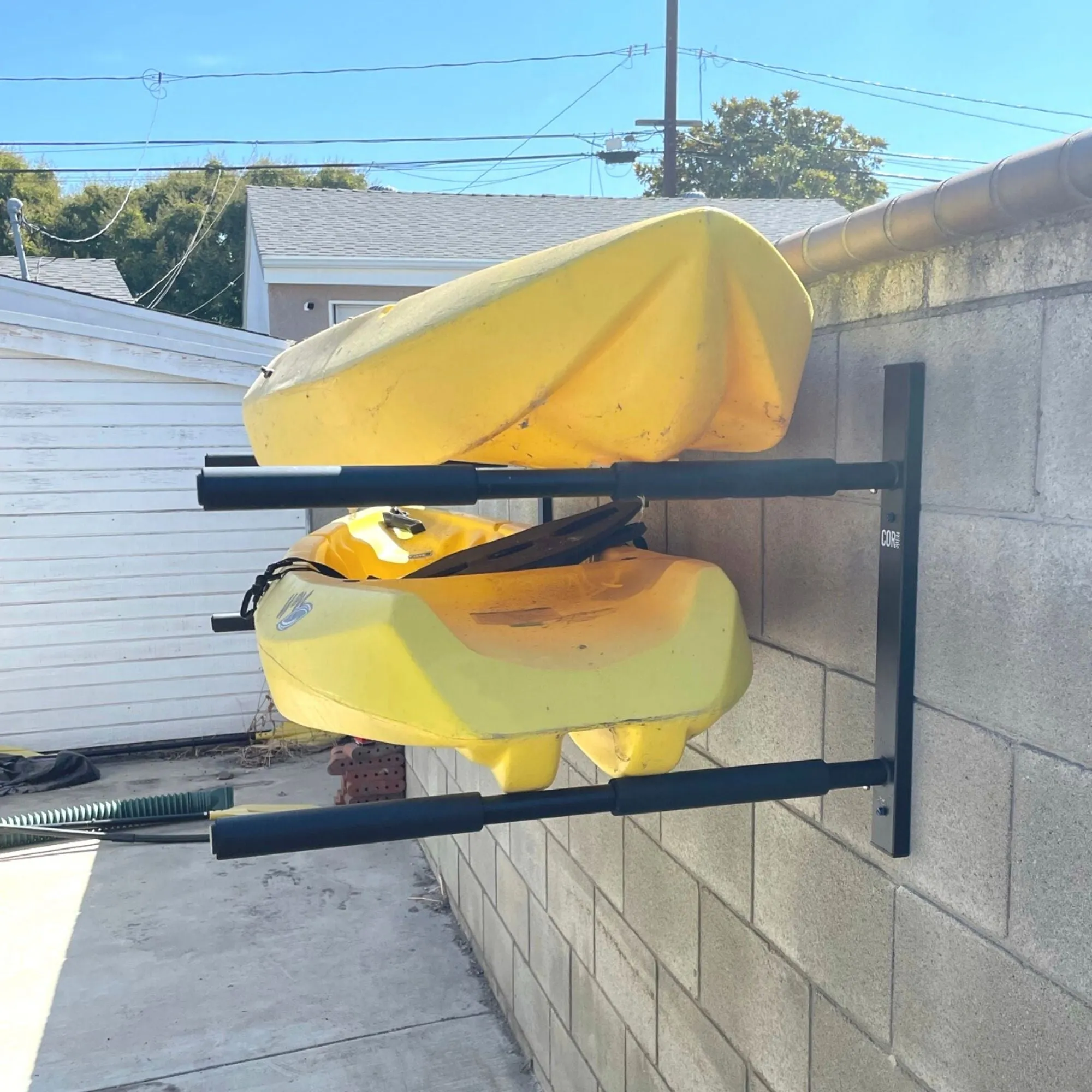 Double SUP & Longboard Paddleboard Wall Storage Rack