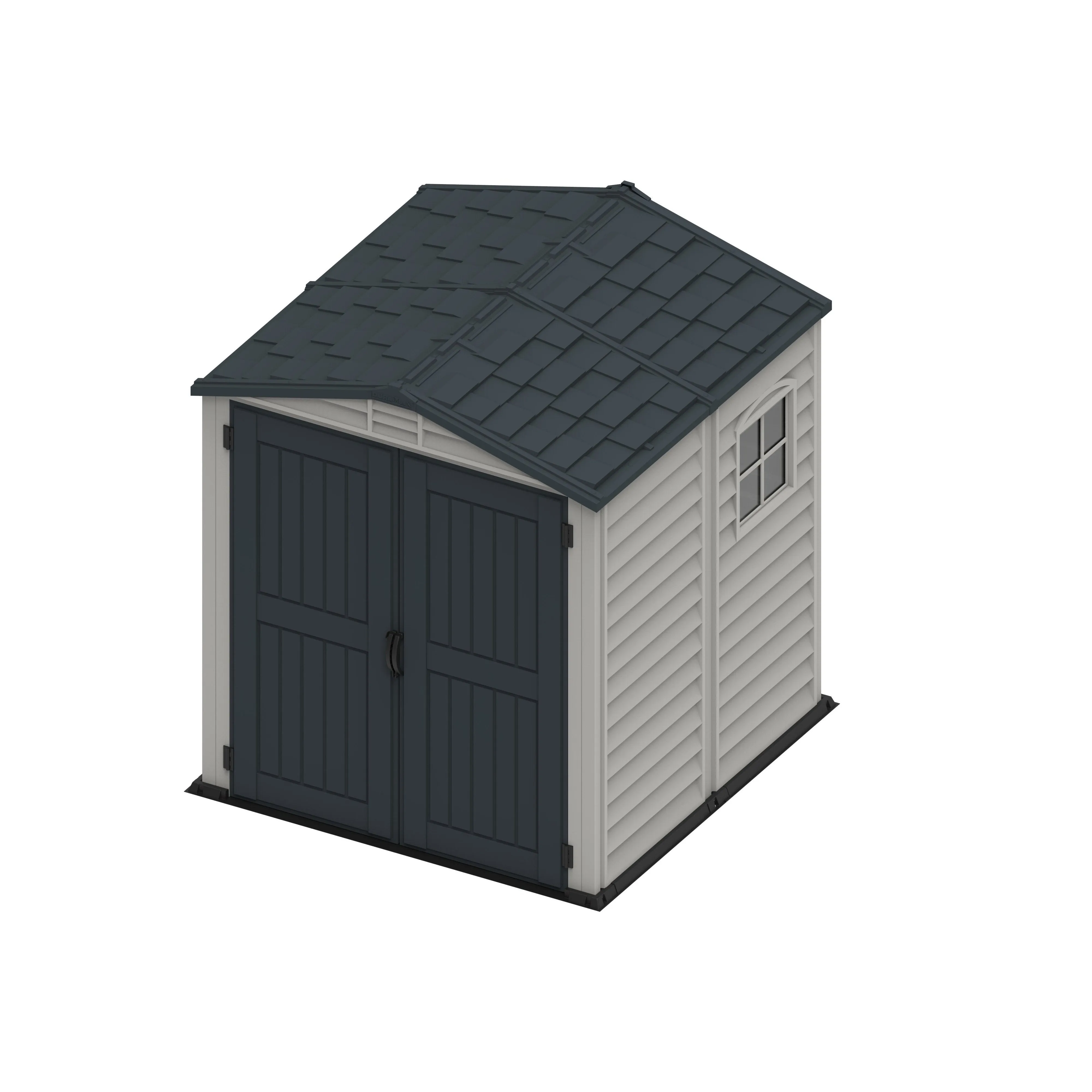 DuraMax Plus 6ft x6ft Storemate Vinyl Shed with Molded Floor