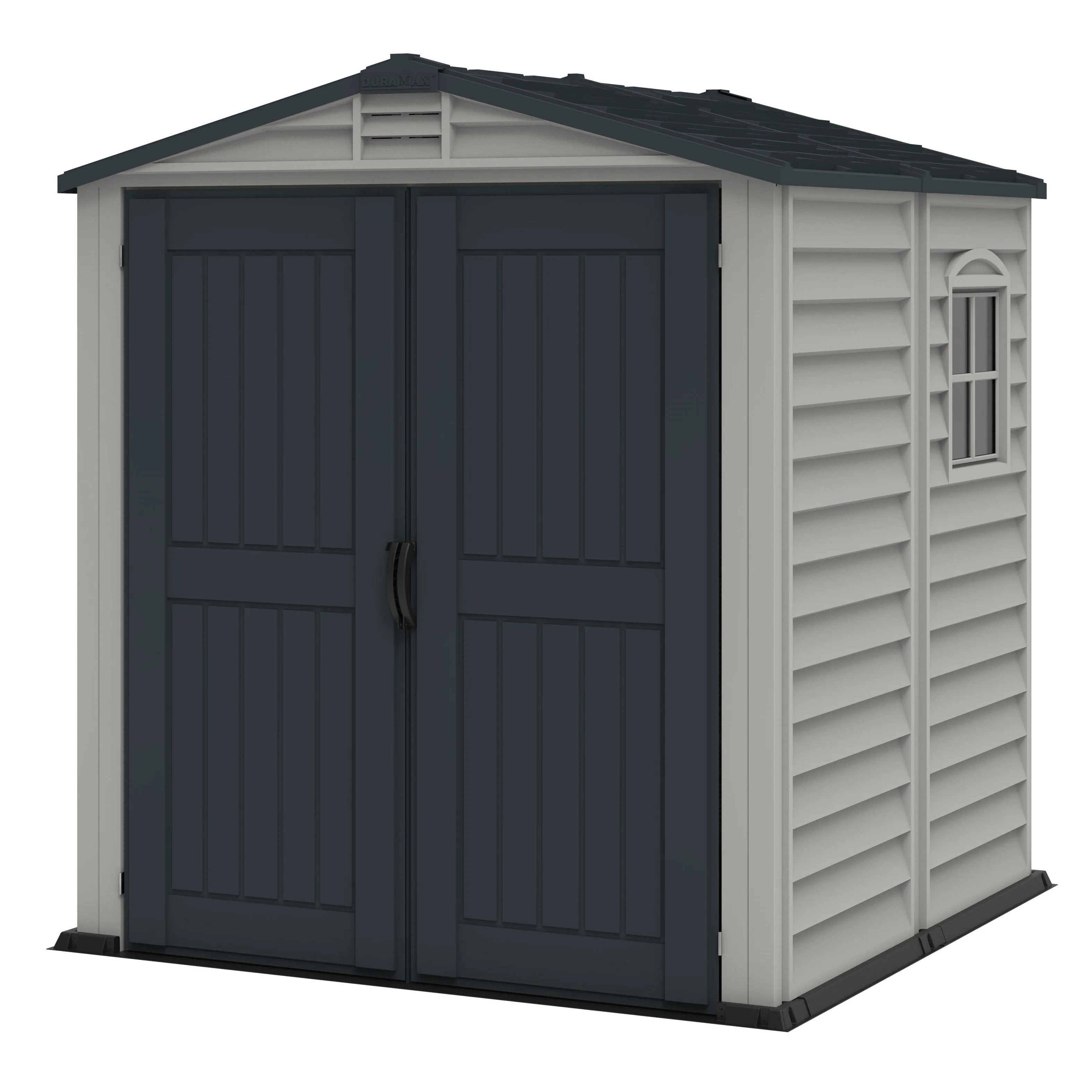 DuraMax Plus 6ft x6ft Storemate Vinyl Shed with Molded Floor