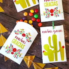 Fiesta Party Favor Bags | Mexican Fiesta Favor Pockets