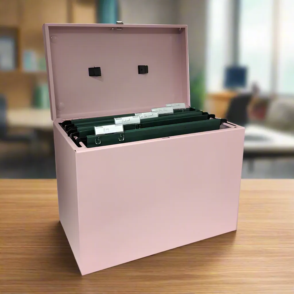 File Box with 5 Suspension Files - Made in Britain