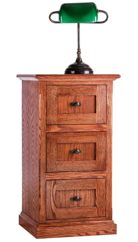 Forest Designs Mission Oak 3 Drawer File (22W x 43H x 21D)