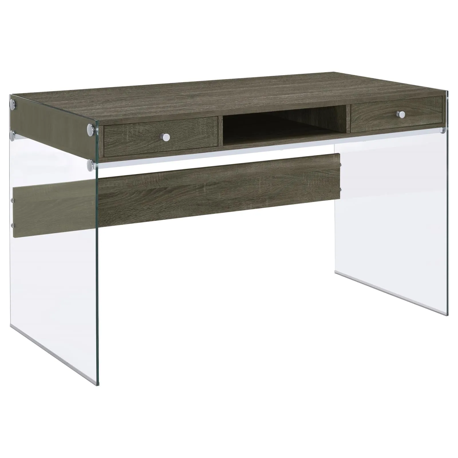 G800818 Contemporary Weathered Grey Writing Desk