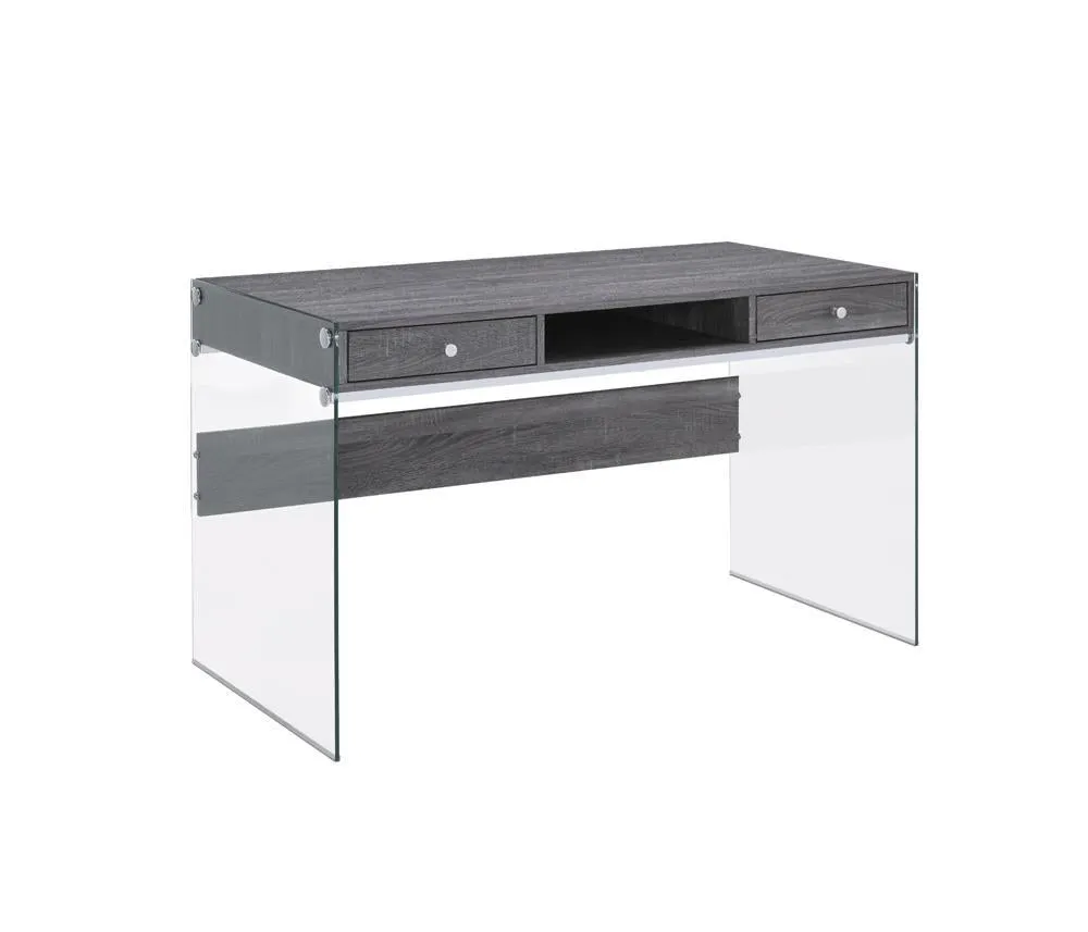 G800818 Contemporary Weathered Grey Writing Desk