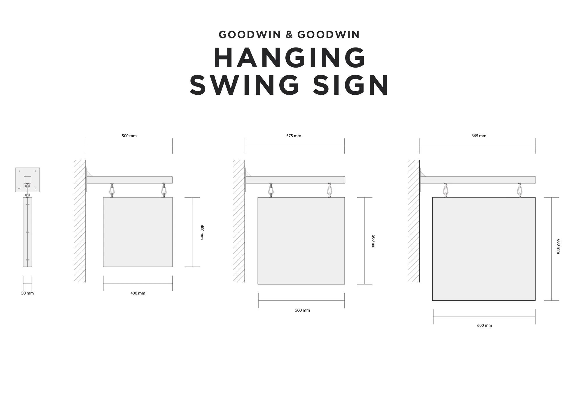 Hanging Swing Sign - Upload your own design!