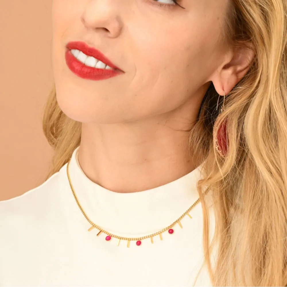 Helio Necklace in Scarlet