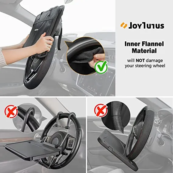 ITEM# 0046   3 in 1 Steering Wheel Eating Tray, Car Back Seat Laptop Desk, Multifunctional Car Office Bag, Car Work Table for Writing, Car Organizer for Kids, Commuters, Family (Watch Video)