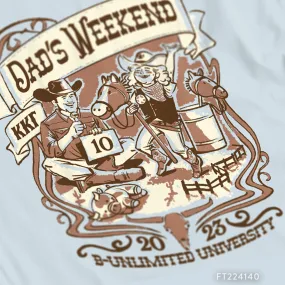 Kappa Kappa Gamma Western Dads Weekend T-Shirt Design