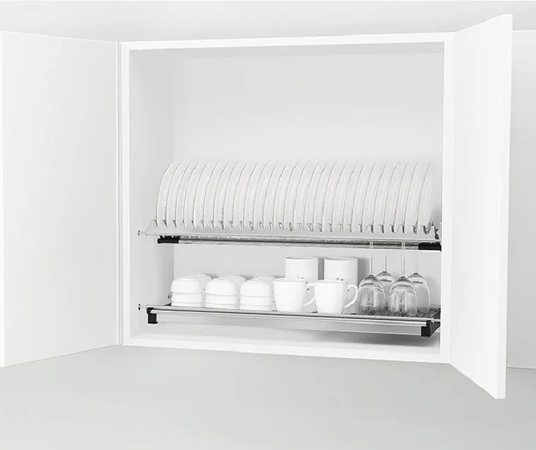 KKPL Kitchen Cabinet SUS304 Stainless Steel Dish Rack