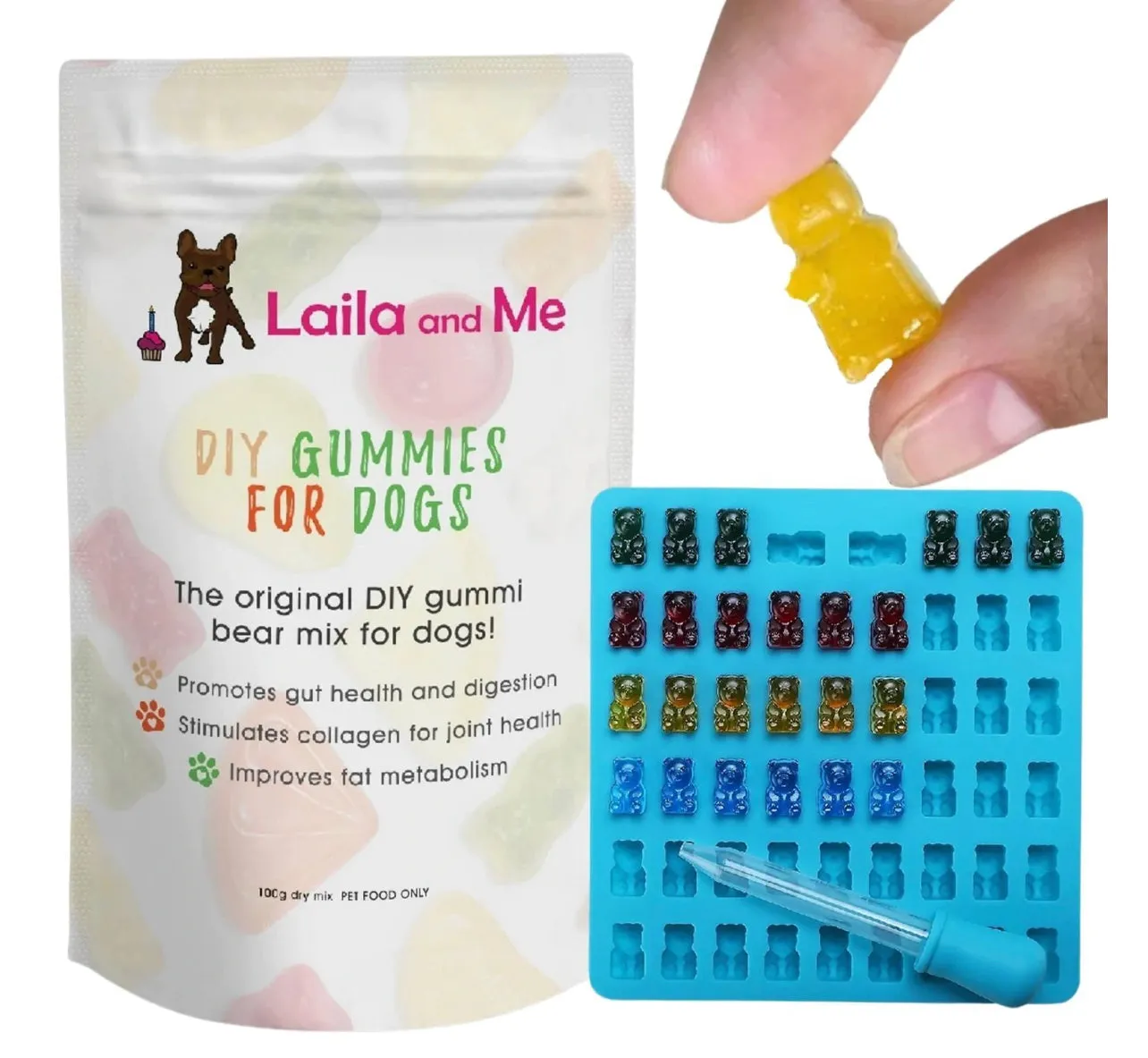 Laila & Me  DIY gummy bear mix kit for dogs