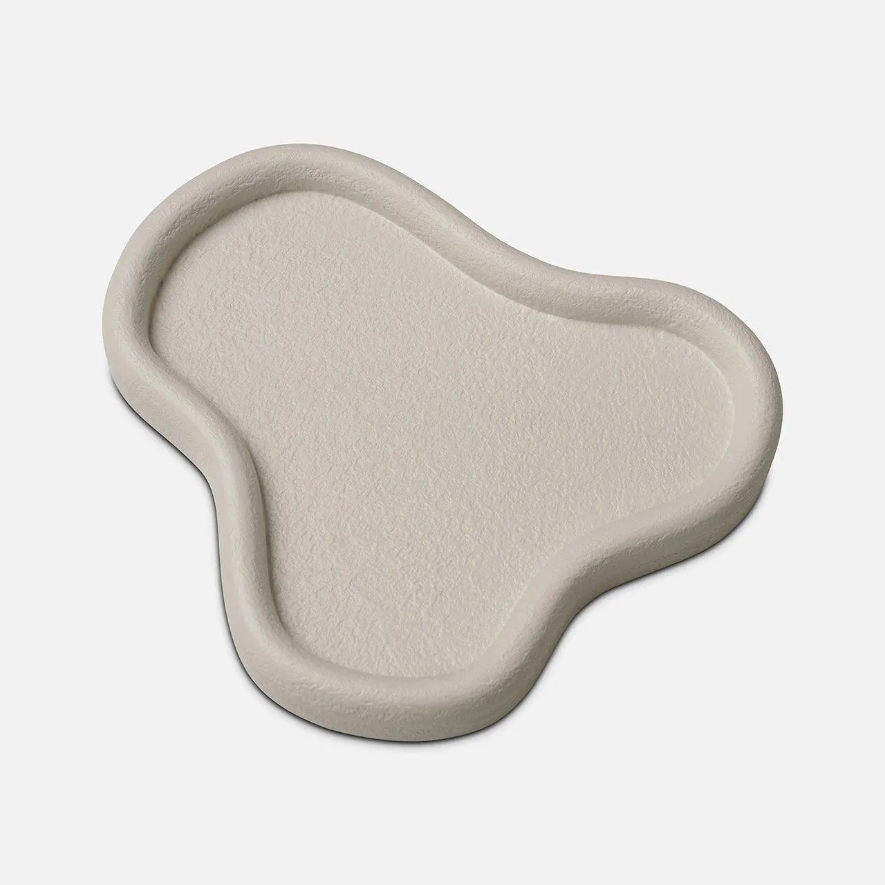 Lily Tray - White - Plaster Finish