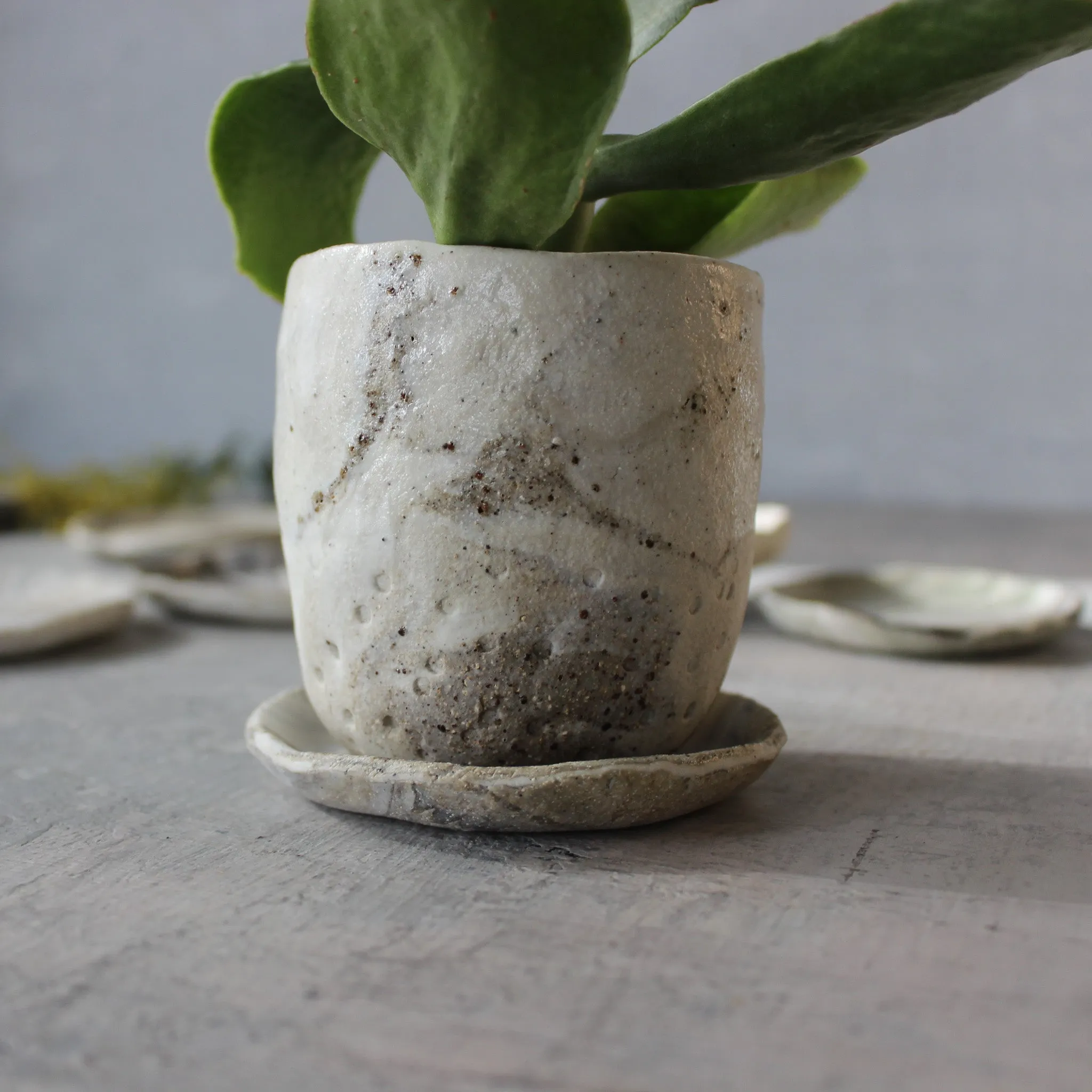 Little Ceramic Trays Marbled