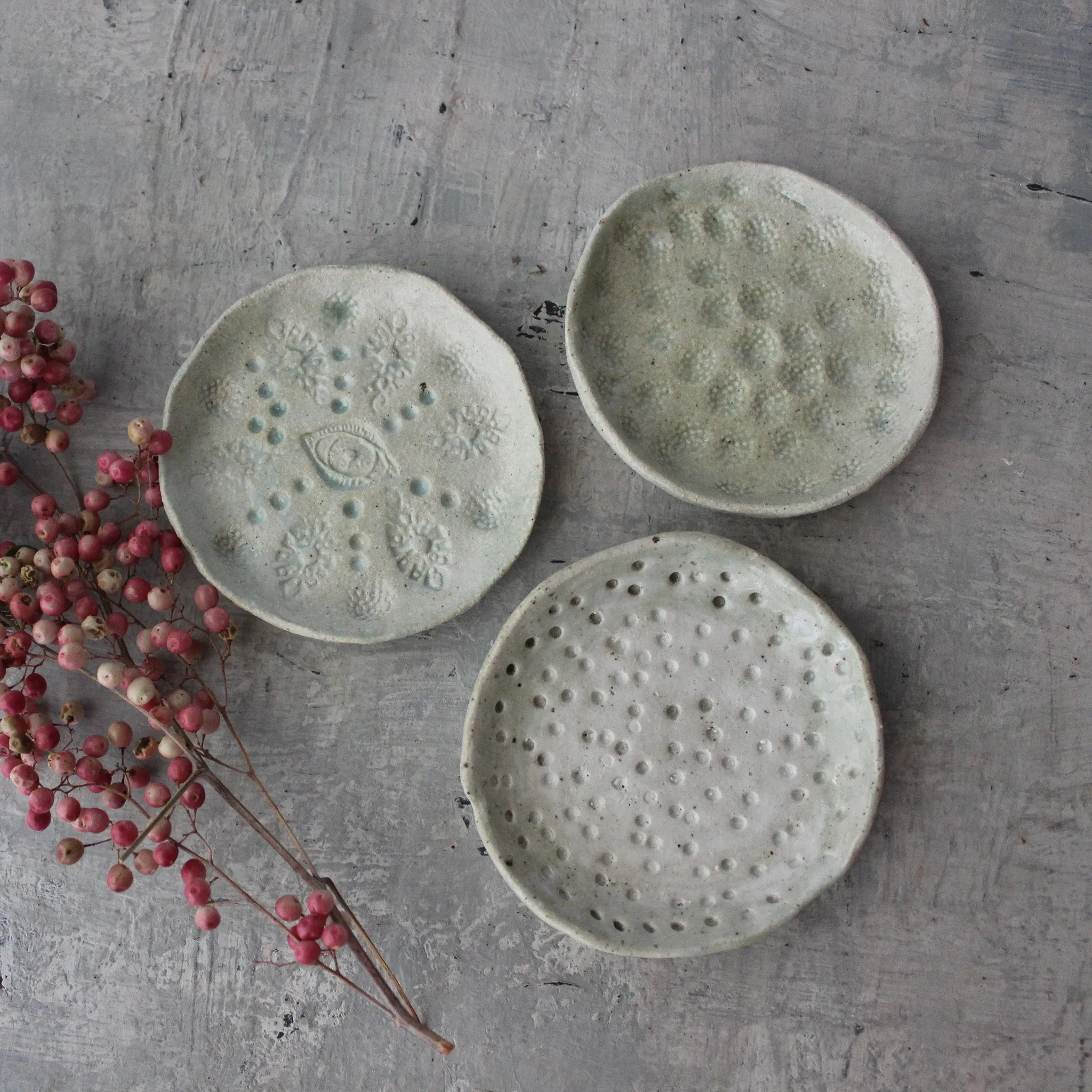 Little Ceramic Trays Marbled