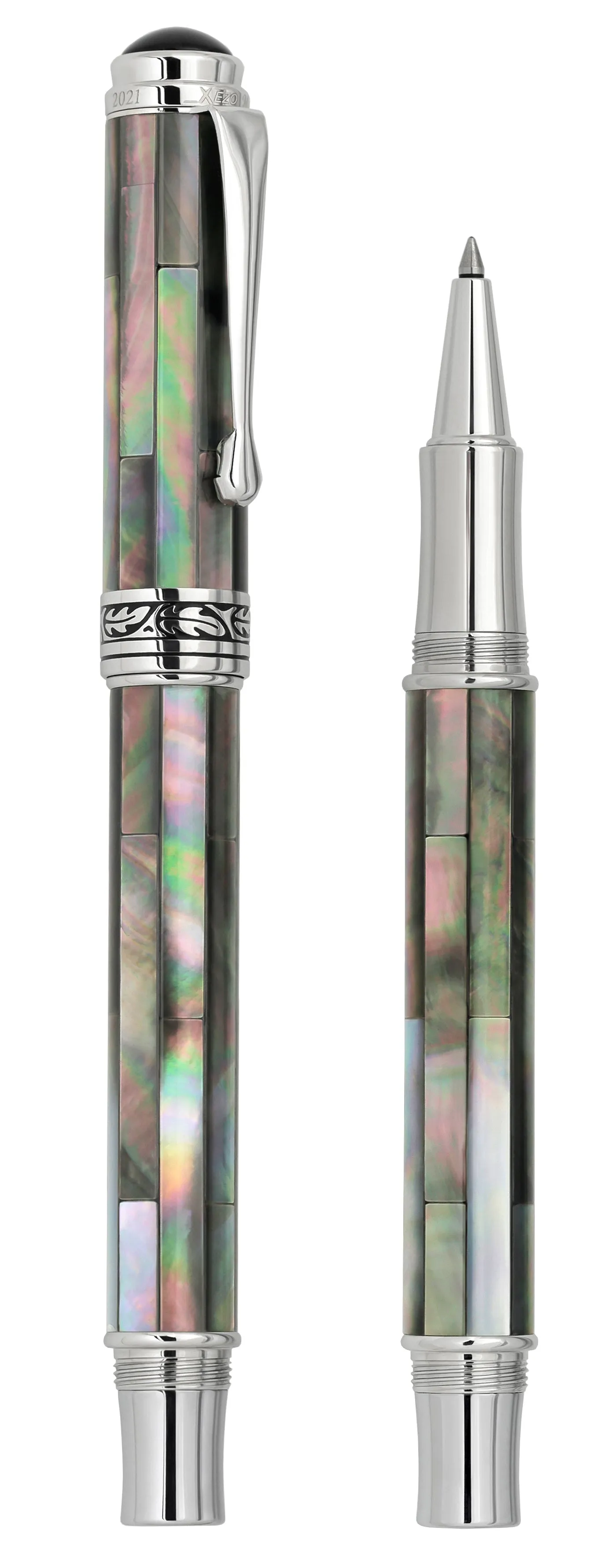 Maestro® Black Mother of Pearl & Platinum Plated Rollerball Pen