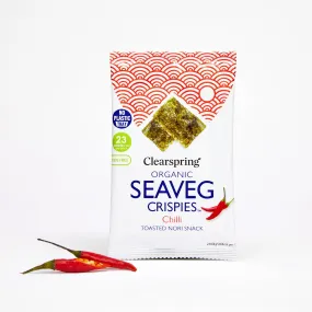 Organic Seaveg Crispies - Chilli (Crispy Seaweed Thins)