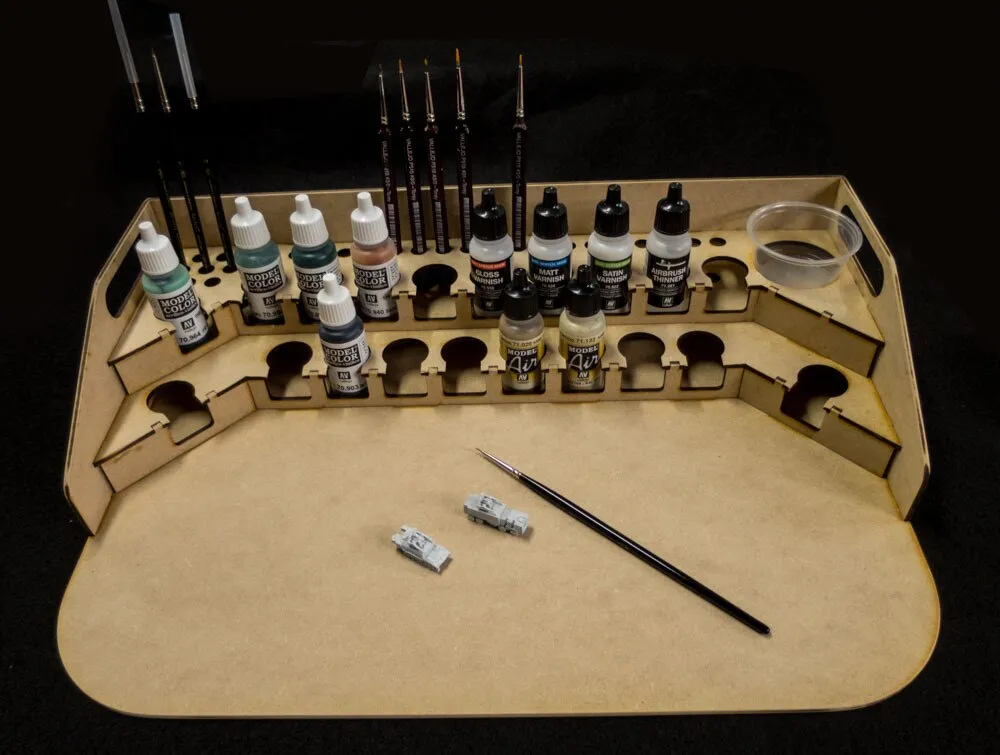 Painting Station - 26mm, For Vallejo and Army Painter Style Dropper Bottles