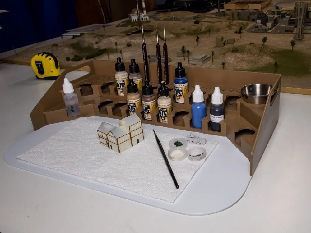 Painting Station - 26mm, For Vallejo and Army Painter Style Dropper Bottles