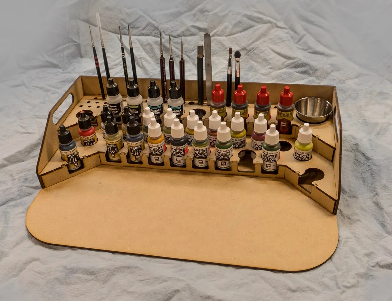 Painting Station - 26mm V2, For Vallejo and Army Painter Style Dropper Bottles