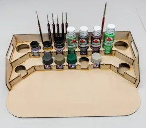 Painting Station - 36mm for Polly Scale, 10ml Tamiya and similar bottles