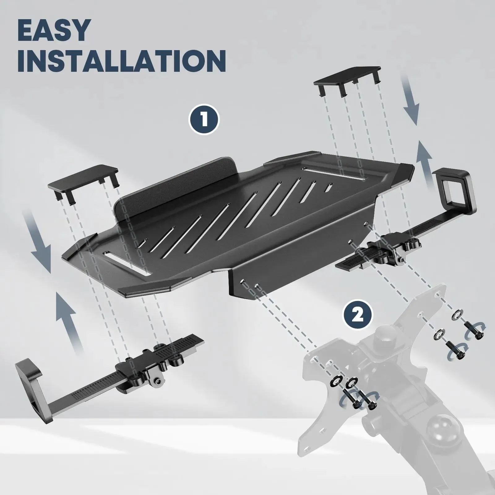 PUTORSEN Laptop VESA Mount Tray Holder for Monitor Arms and Stands