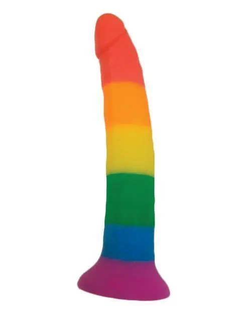 Rainbow 7" Strap On Dildo W-harness