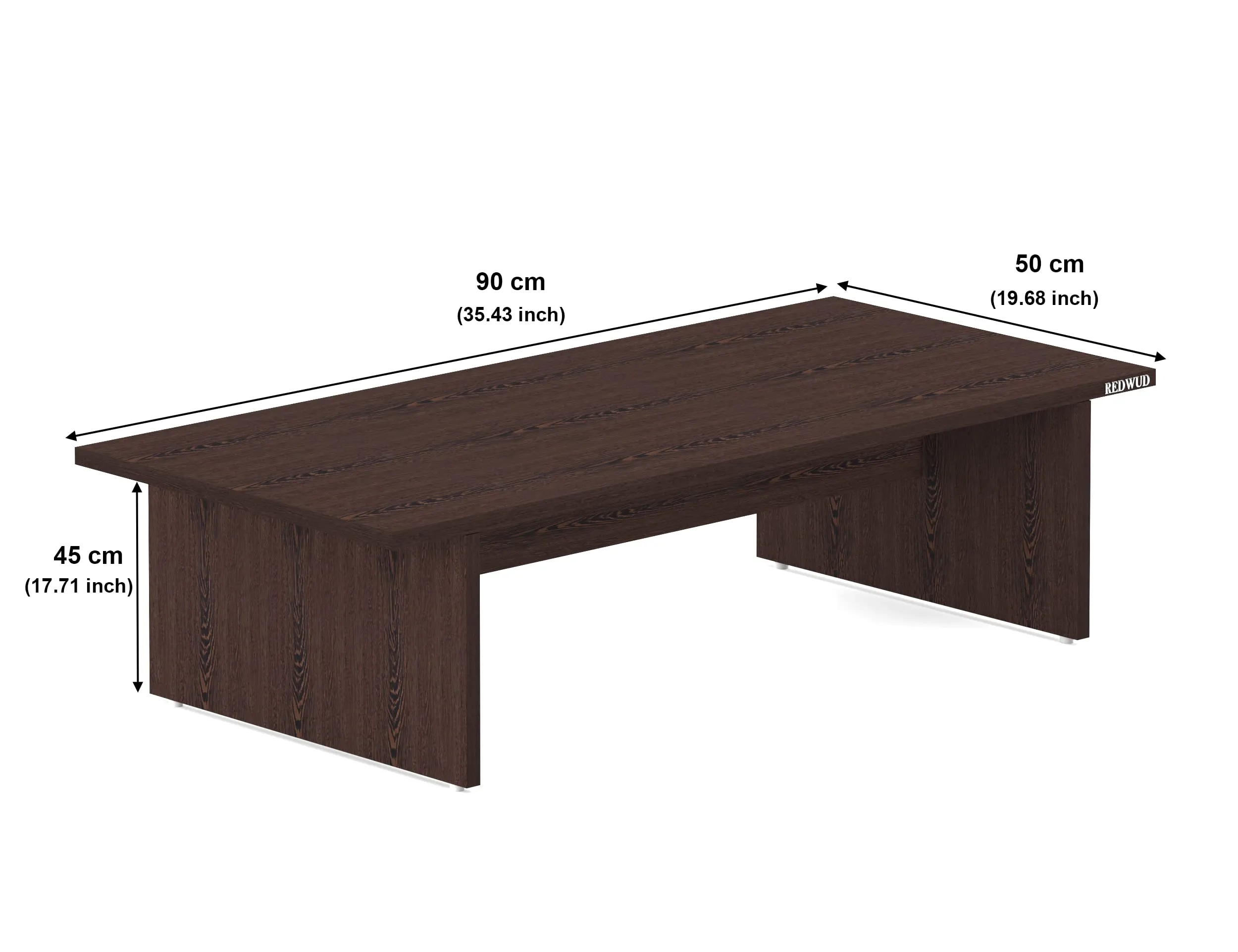 Redwud Maxilla Engineered Wood Coffee Table/Centre Table/Tea Table for Living Room (Wenge, Matte Finsh) D.I.Y