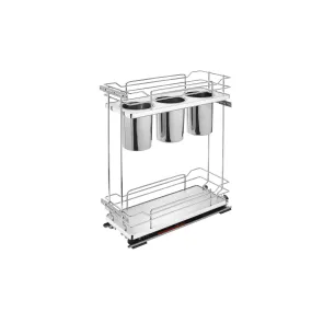 Rev-A-Shelf / 5322UT-BCSC-8-GR / Two-Tier Utensil Pullout Organizers w/ Soft-Close