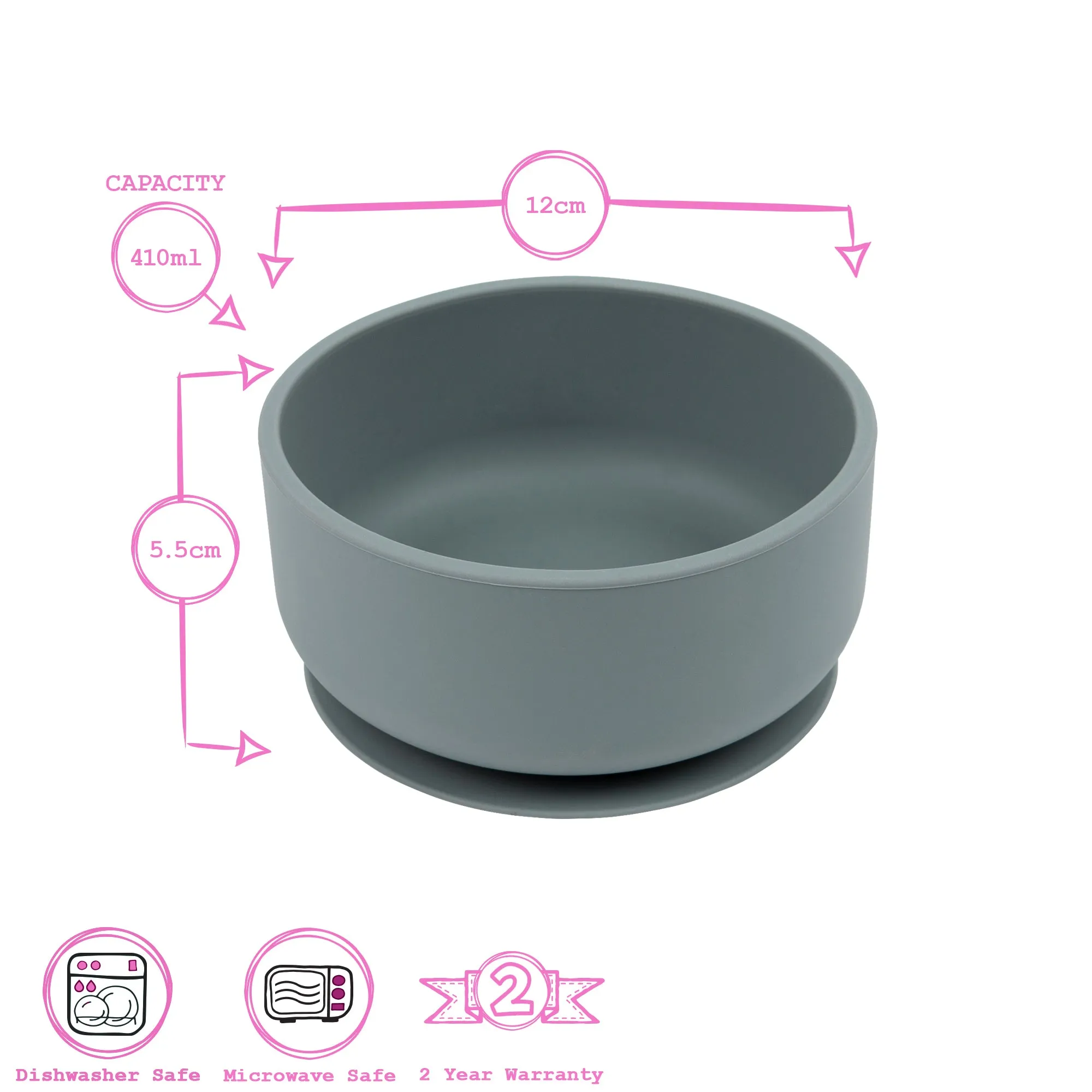 Silicone Baby and children's Suction Bowl