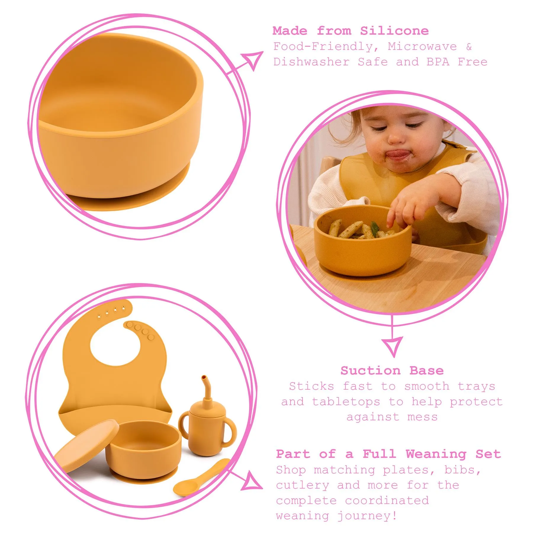 Silicone Baby and children's Suction Bowl